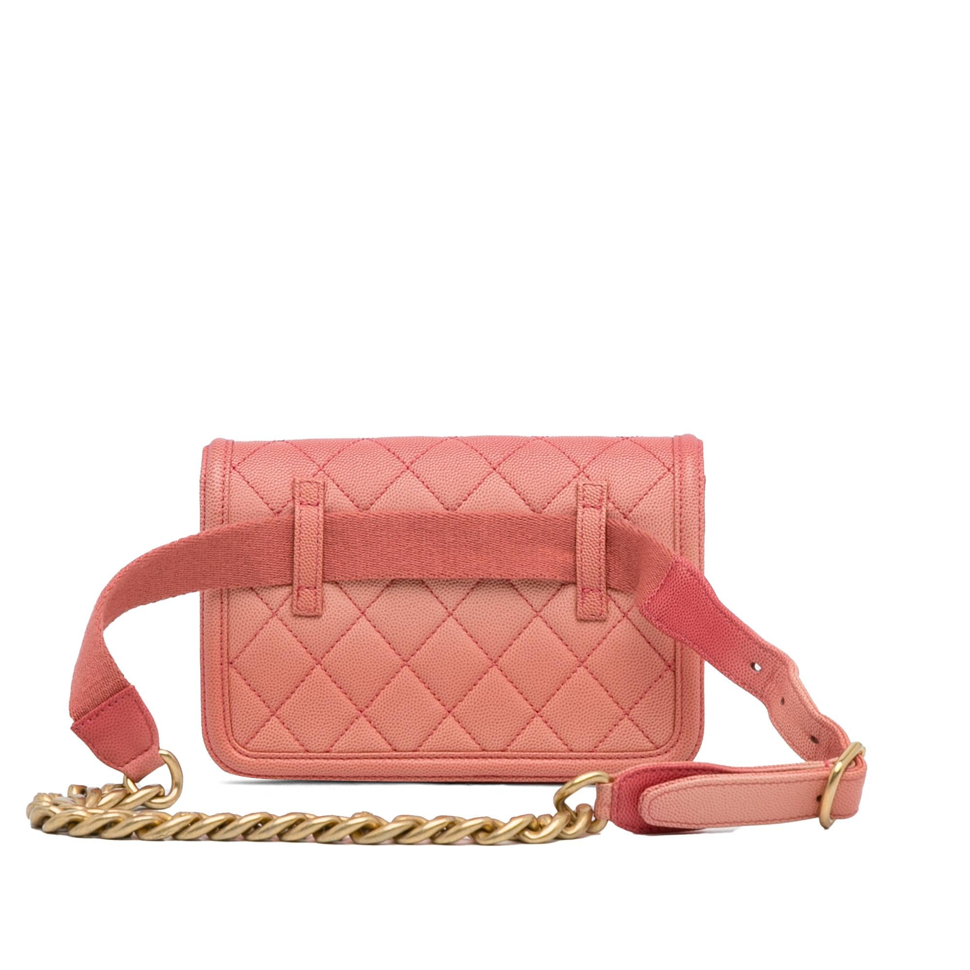 Top Quality Chanel Caviar Sunset On The Sea Flap Belt Bag (SHG-lARDNa)
