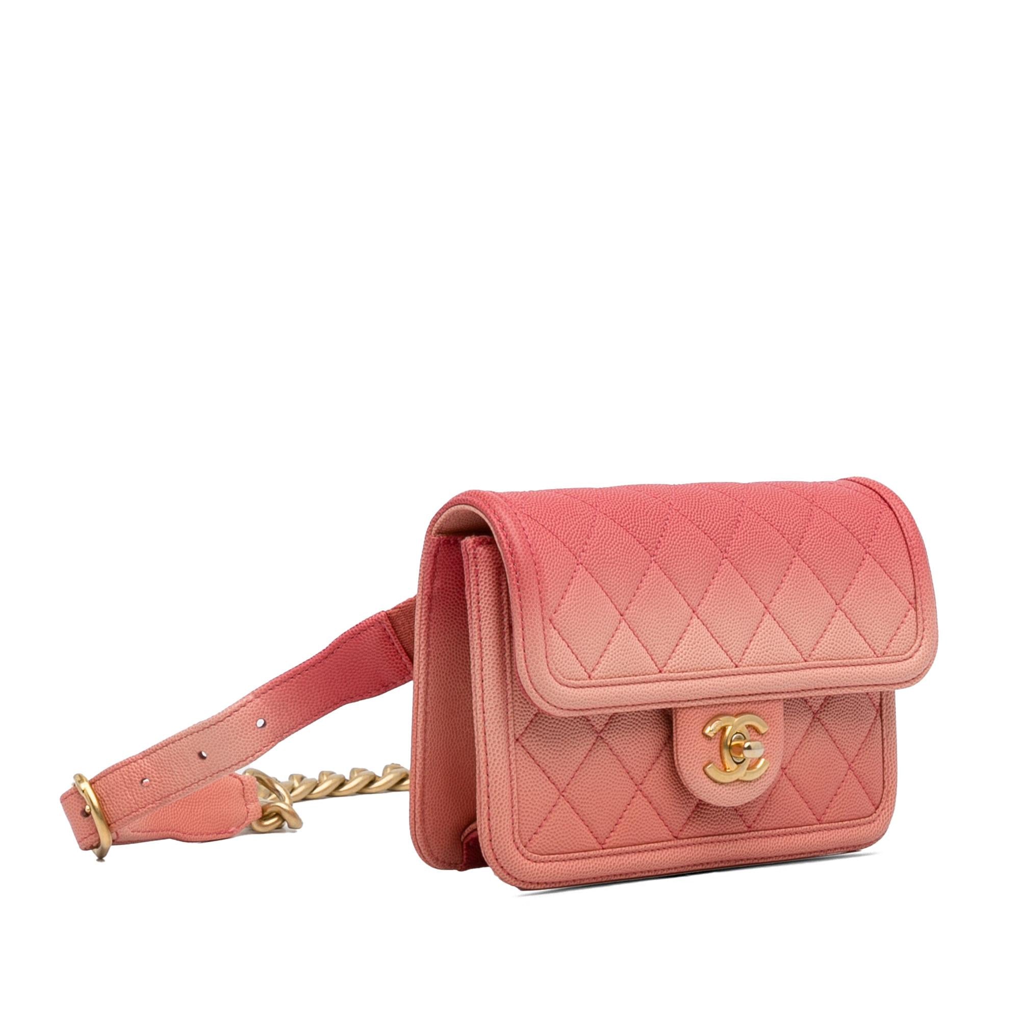 Top Quality Chanel Caviar Sunset On The Sea Flap Belt Bag (SHG-lARDNa)