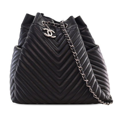 Top Quality Chanel Chevron Calfskin Urban Spirit Bucket Bag (SHG-1h2tvq)
