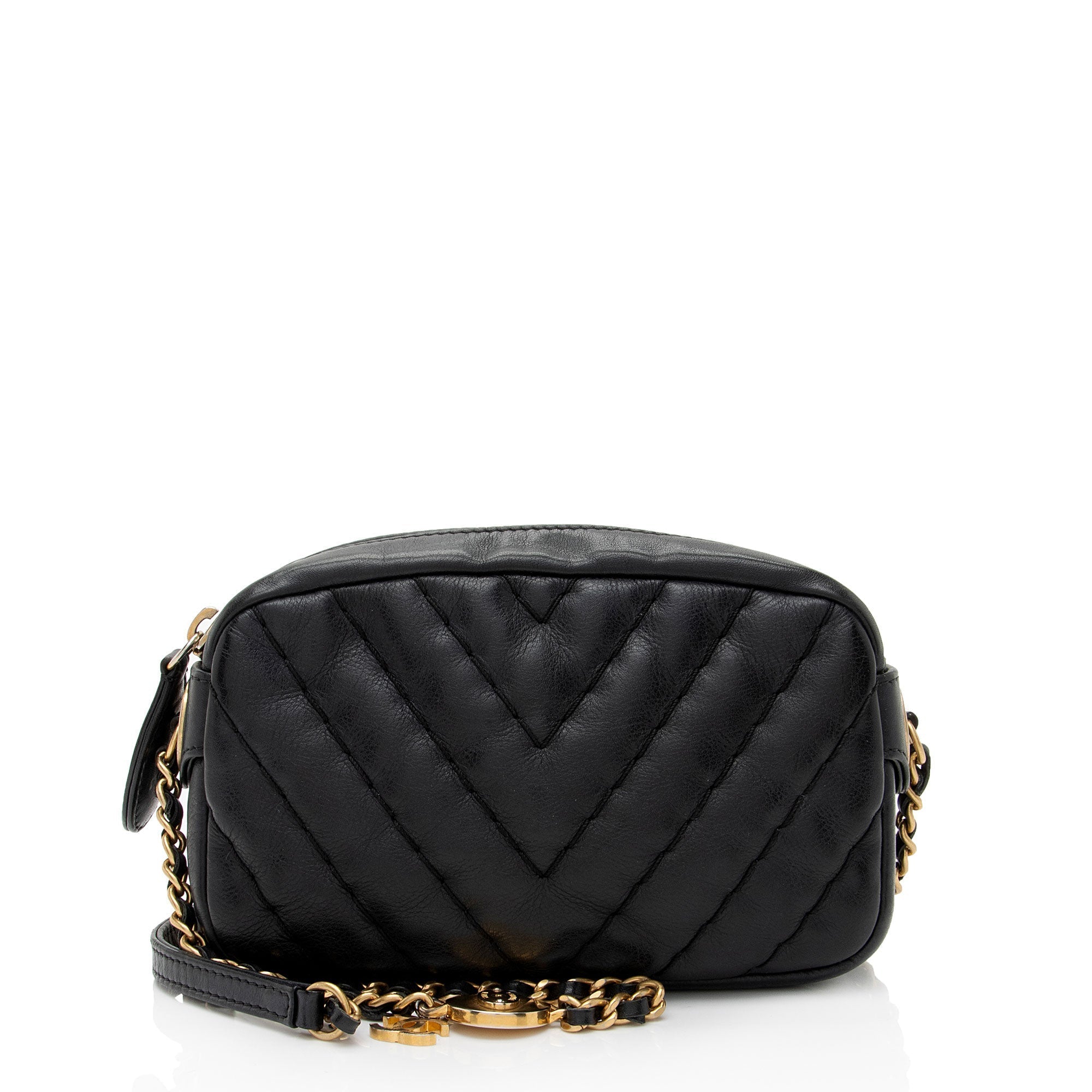 Top Quality Chanel Chevron Lambskin Medallion Mini Camera Bag (SHF-c3TbYj)