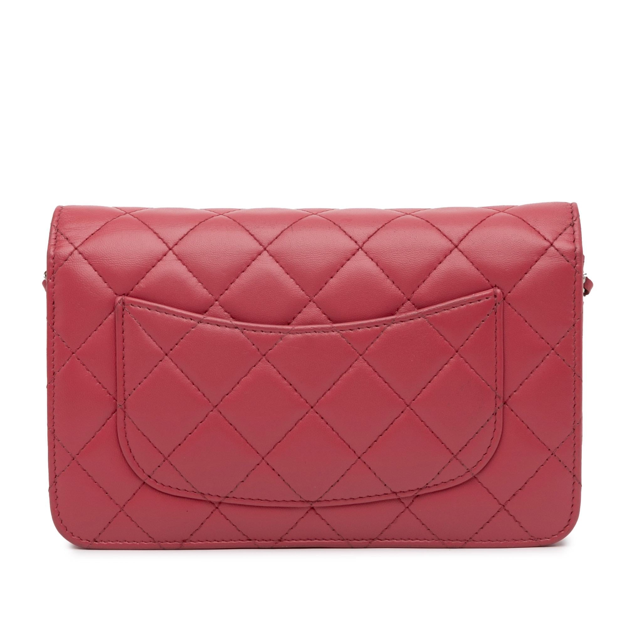 Top Quality Chanel Classic Lambskin Wallet on Chain (SHG-kmkl8K)