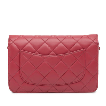 Top Quality Chanel Classic Lambskin Wallet on Chain (SHG-kmkl8K)