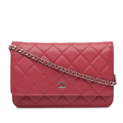 Top Quality Chanel Classic Lambskin Wallet on Chain (SHG-kmkl8K)