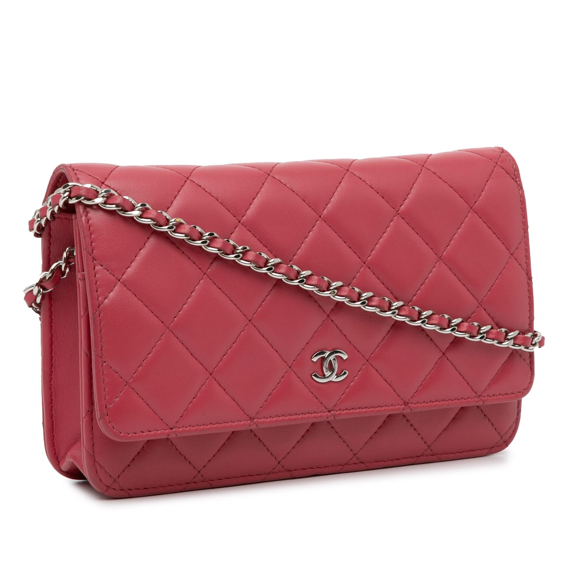 Top Quality Chanel Classic Lambskin Wallet on Chain (SHG-kmkl8K)