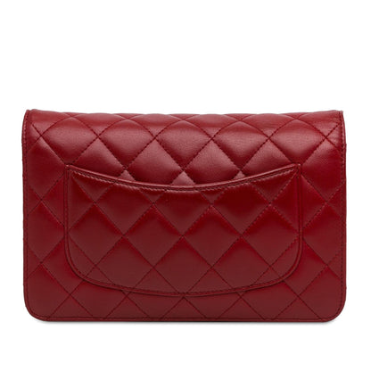 Top Quality Chanel Classic Lambskin Wallet on Chain (SHG-K44mDi)