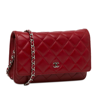 Top Quality Chanel Classic Lambskin Wallet on Chain (SHG-K44mDi)