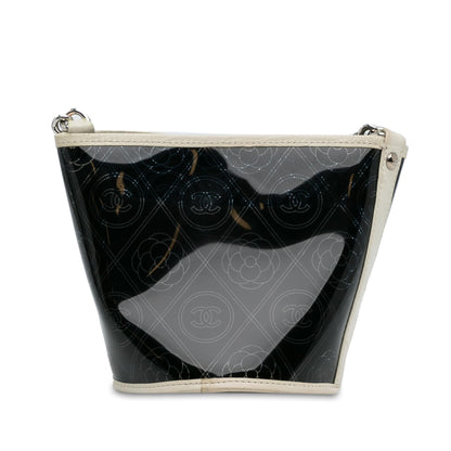 Top Quality Chanel Crumpled Calfskin PVC Camellia Bucket (SHG-xosy4Q)