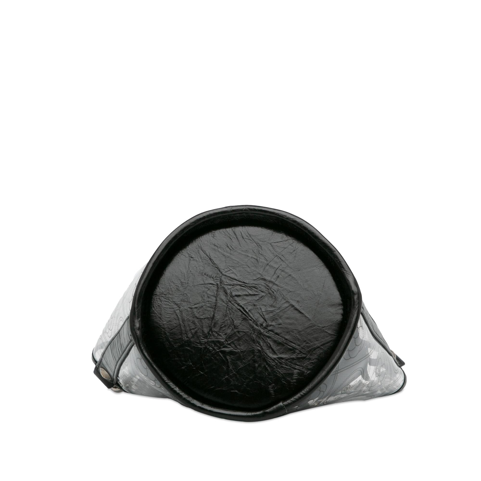 Top Quality Chanel Crumpled Calfskin PVC Camellia Bucket (SHG-53ZkcW)