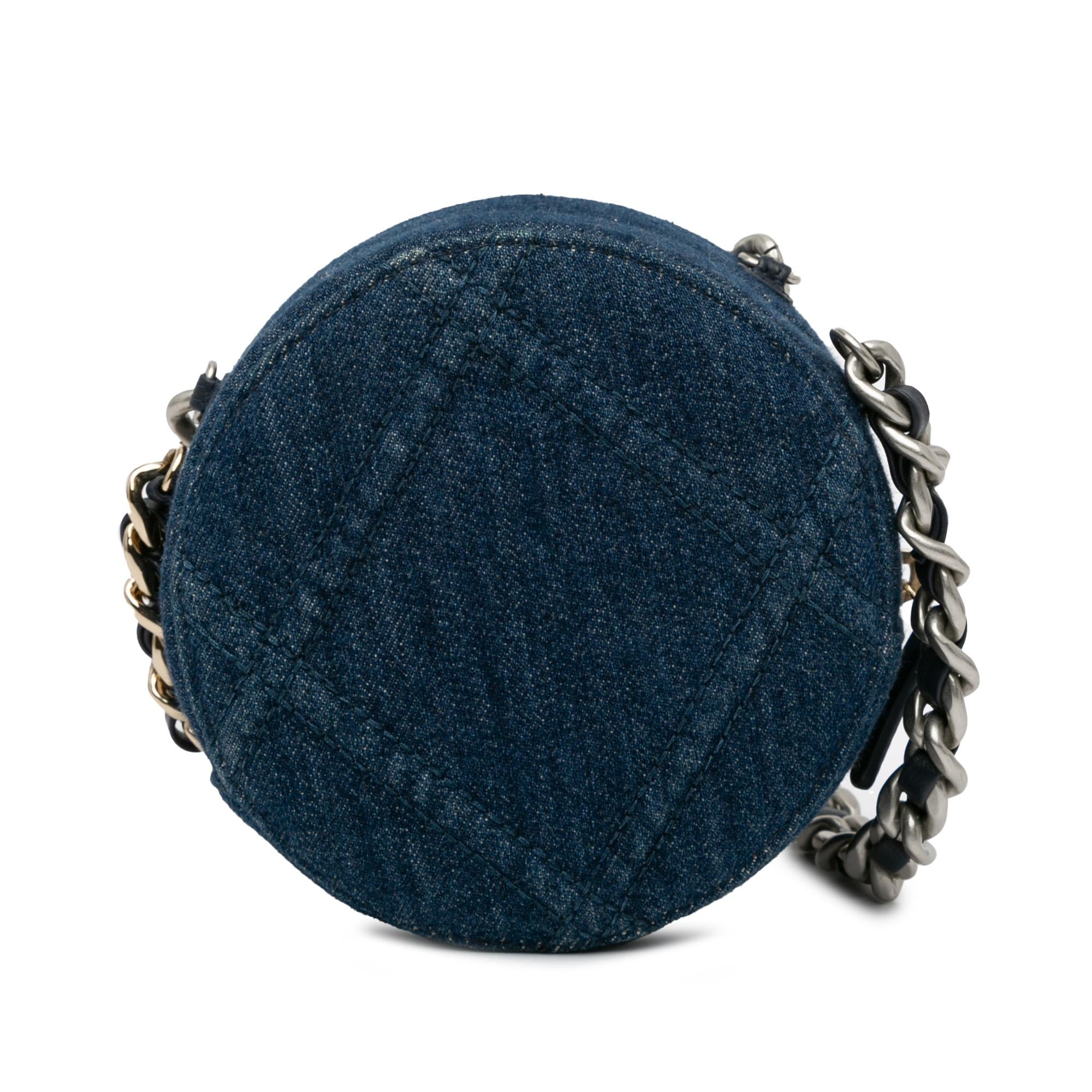 Top Quality Chanel Denim 19 Round Clutch with Chain (SHG-JoIMa0)