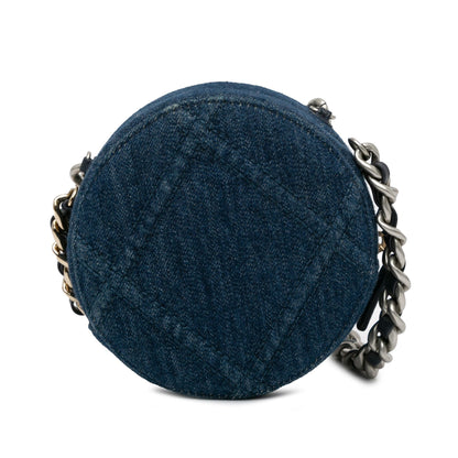 Top Quality Chanel Denim 19 Round Clutch with Chain (SHG-JoIMa0)