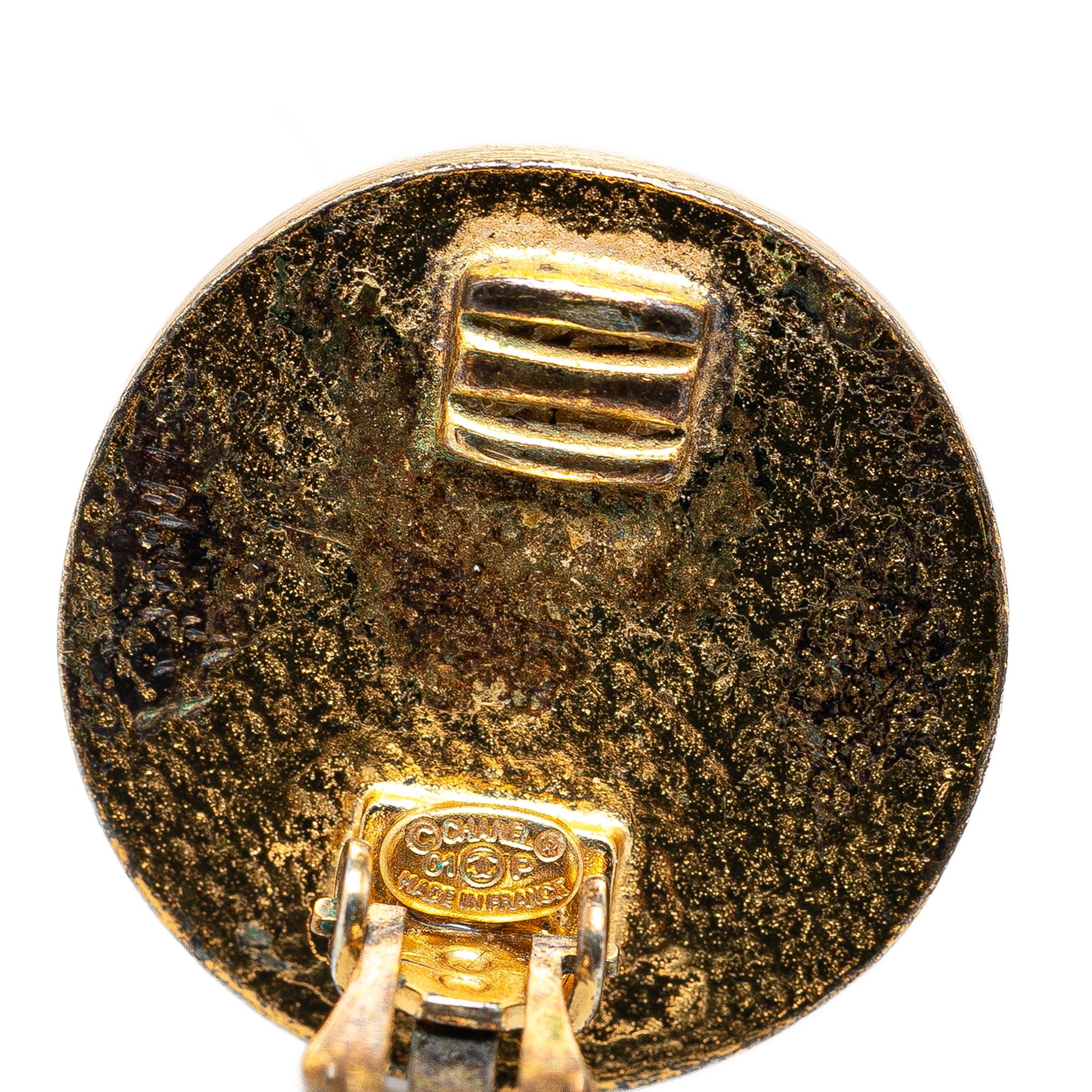 Top Quality Chanel Gold Plated CC Clip On Earrings (SHG-uuOEsU)
