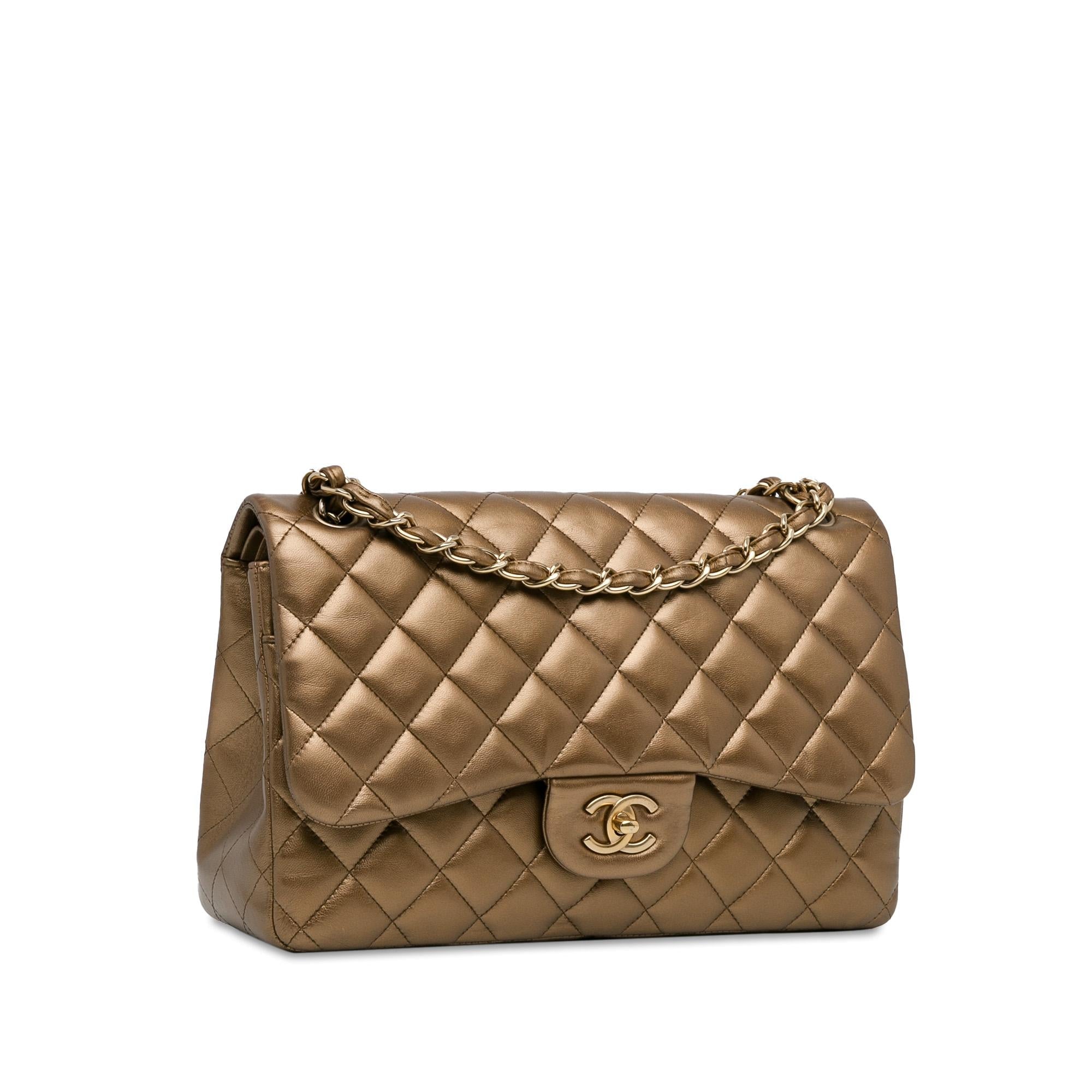 Top Quality Chanel Jumbo Classic Lambskin Double Flap (SHG-hZQv8E)