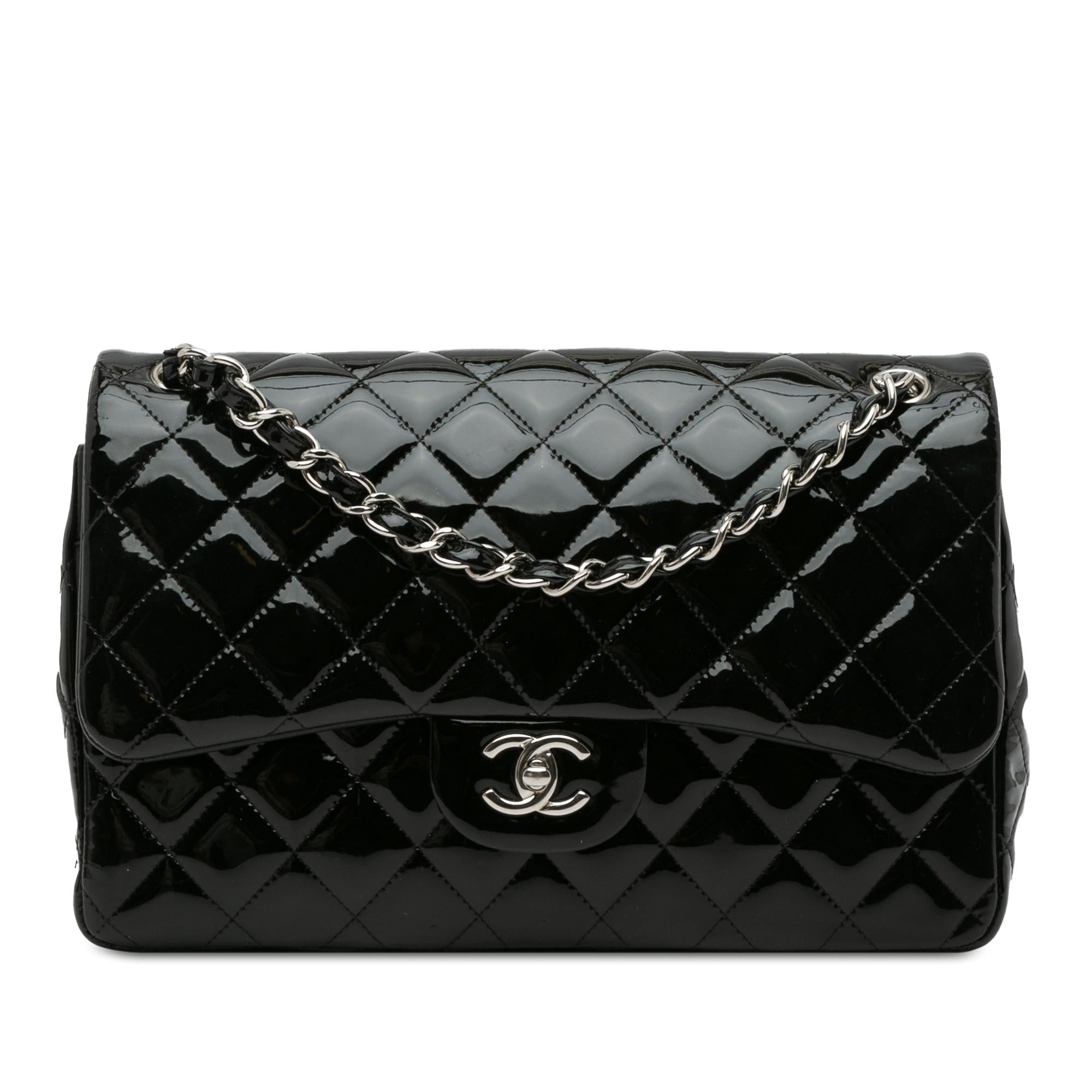 Top Quality Chanel Jumbo Classic Patent Double Flap (SHG-gJqseL)