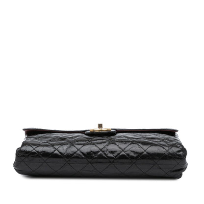 Top Quality Chanel Jumbo Quilted Glazed Calfskin Clams Pocket Flap (SHG-jPBPrw)