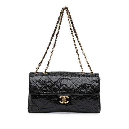 Top Quality Chanel Jumbo Quilted Glazed Calfskin Clams Pocket Flap (SHG-jPBPrw)