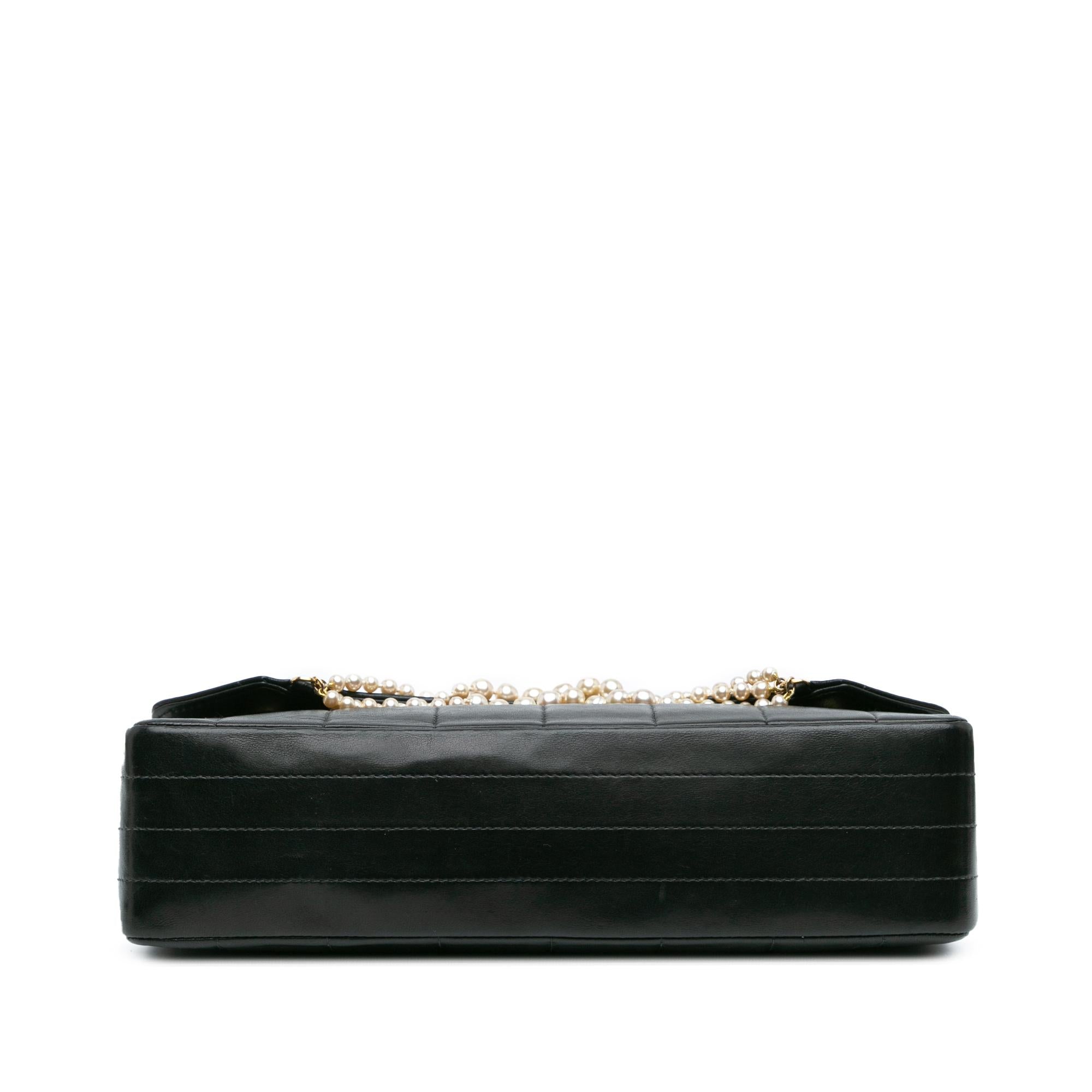 Top Quality Chanel Lambskin Chocolate Bar Pearl Chain Flap (SHG-vnO4Mm)