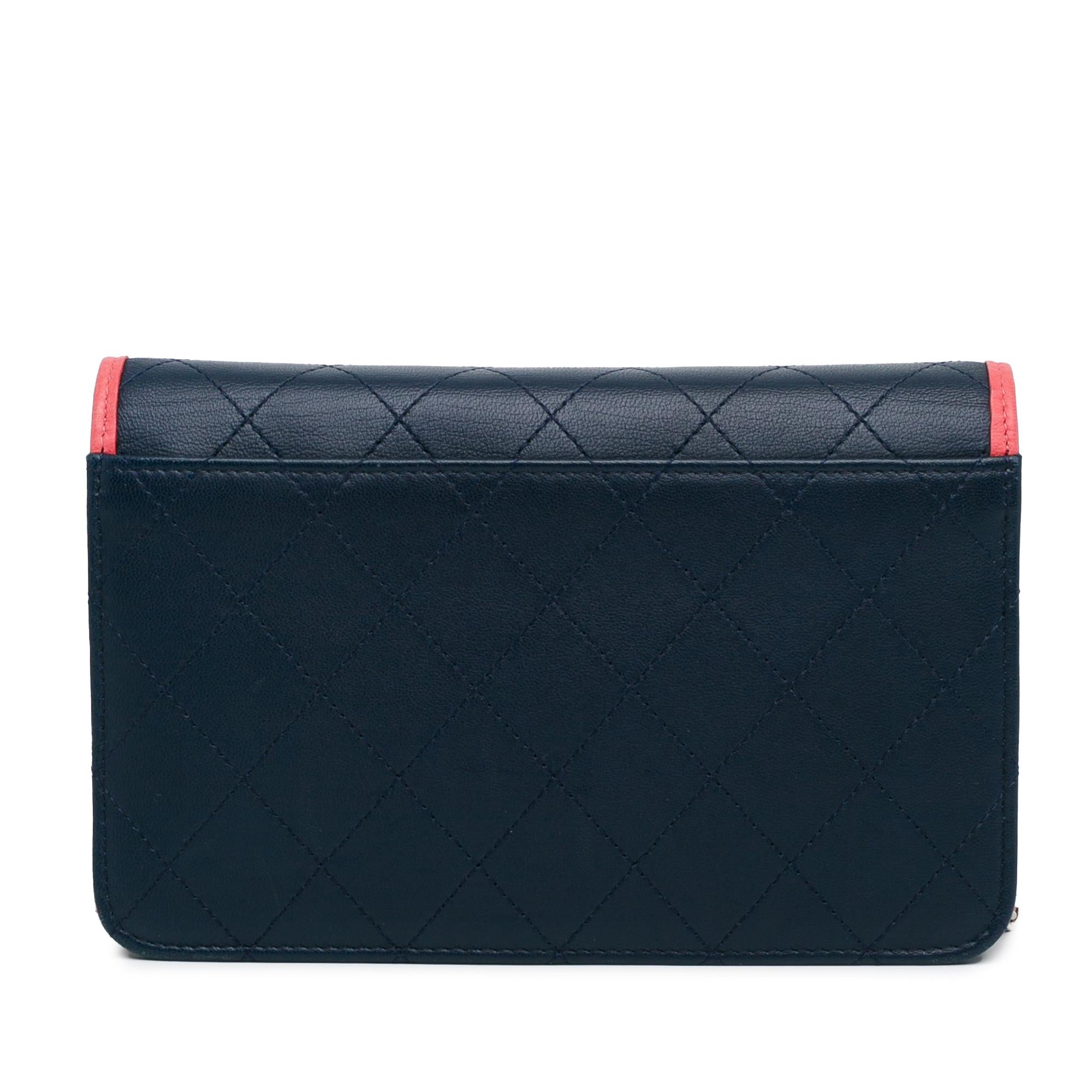 Top Quality Chanel Lambskin Color Pop CC Wallet On Chain (SHG-pah7rE)
