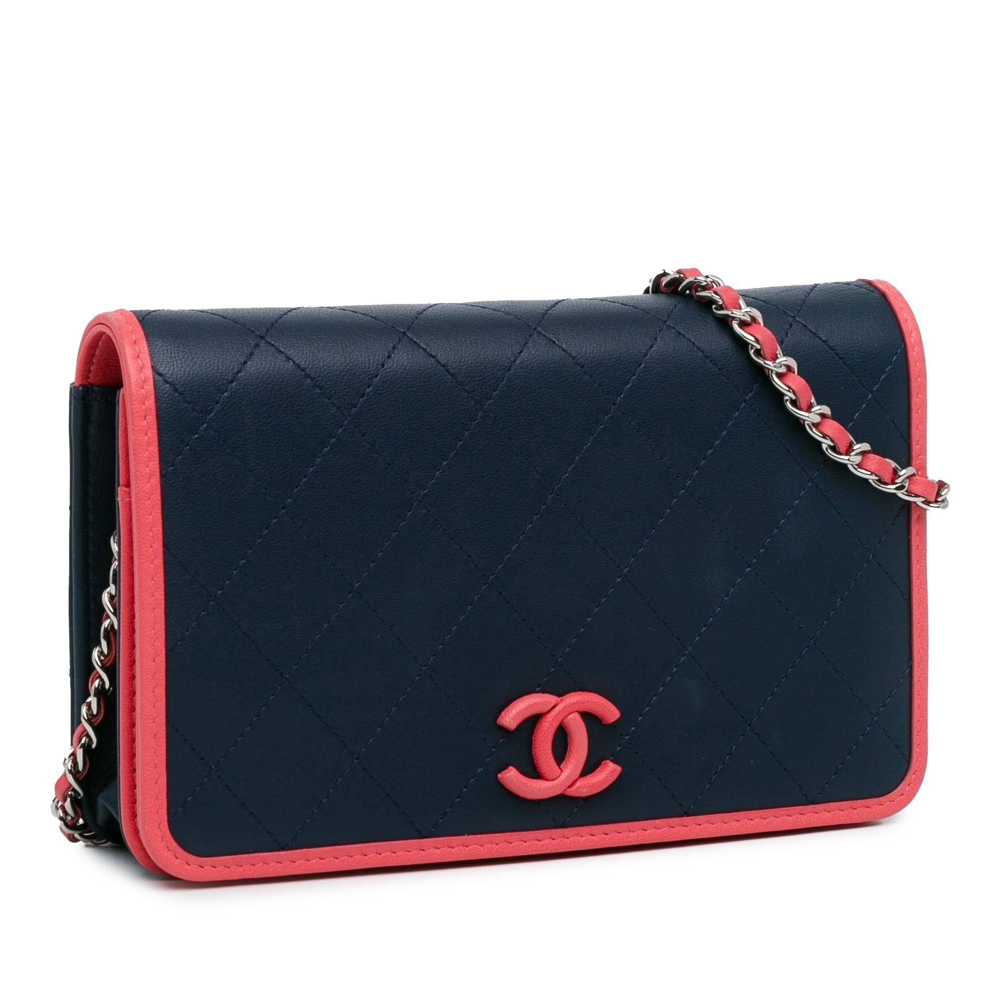 Top Quality Chanel Lambskin Color Pop CC Wallet On Chain (SHG-pah7rE)