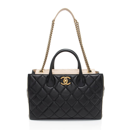 Top Quality Chanel Lambskin Portobello Small Tote (SHF-Drtxbt)