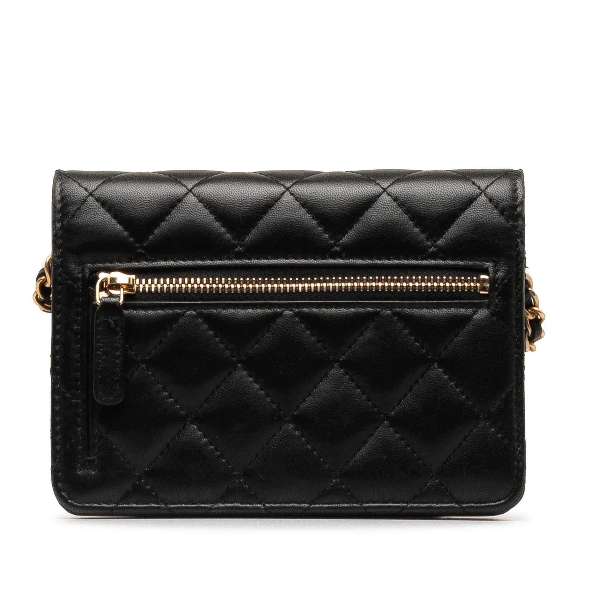 Top Quality Chanel Lambskin Romance Wallet On Chain (SHG-KUQyCX)