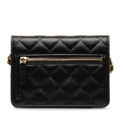 Top Quality Chanel Lambskin Romance Wallet On Chain (SHG-KUQyCX)