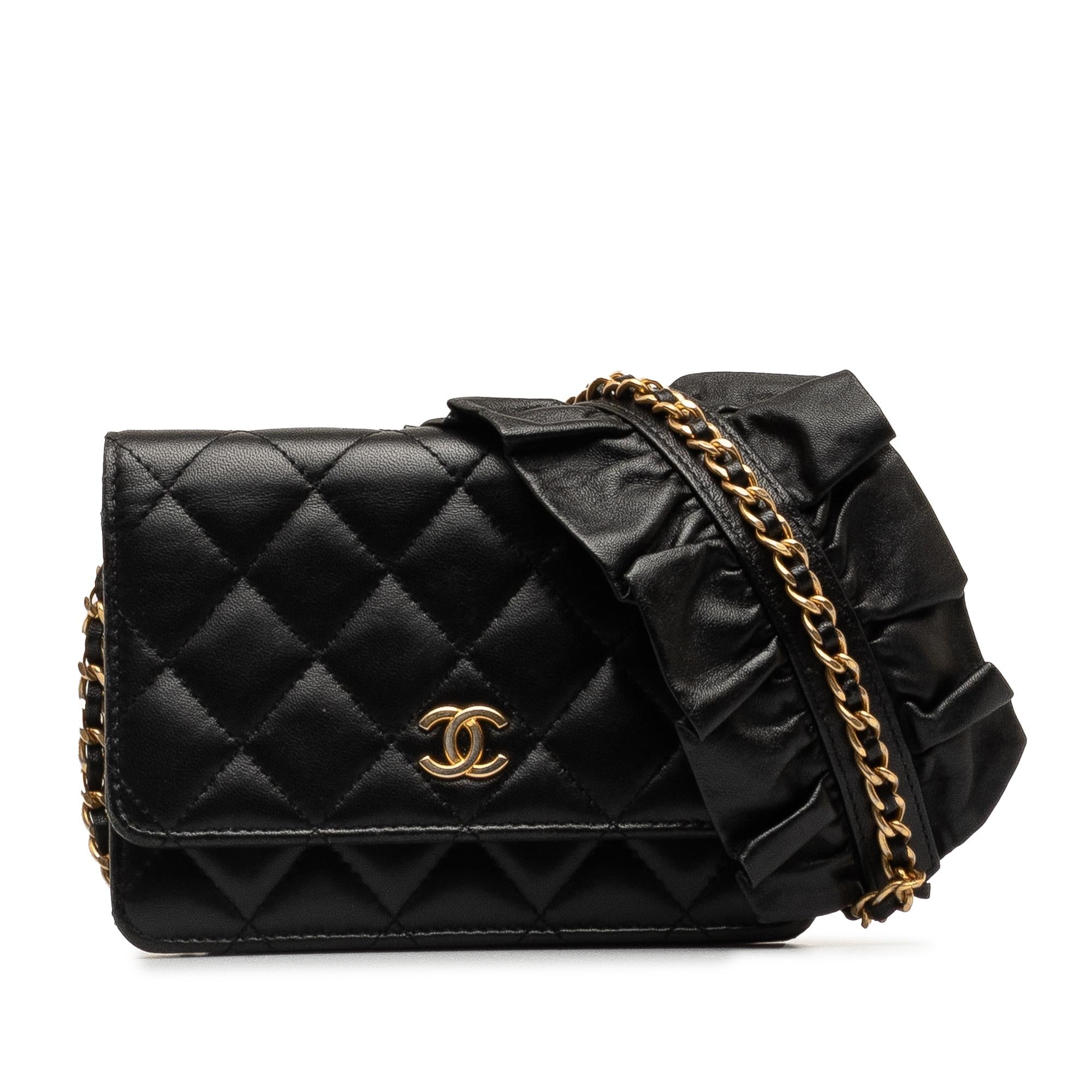 Top Quality Chanel Lambskin Romance Wallet On Chain (SHG-KUQyCX)