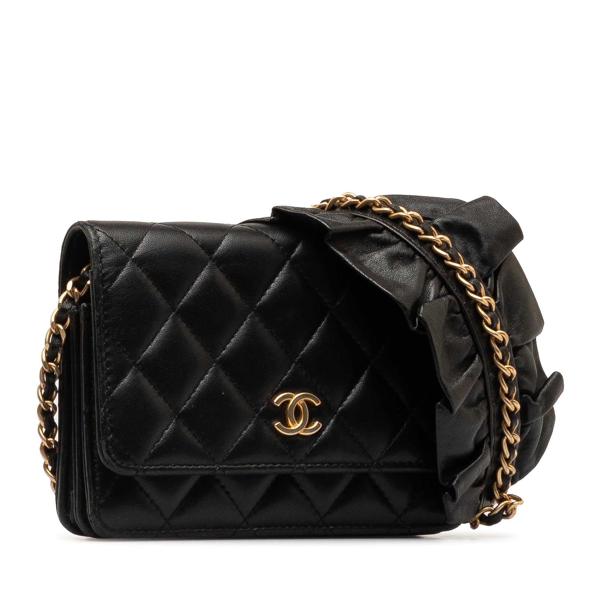 Top Quality Chanel Lambskin Romance Wallet On Chain (SHG-KUQyCX)