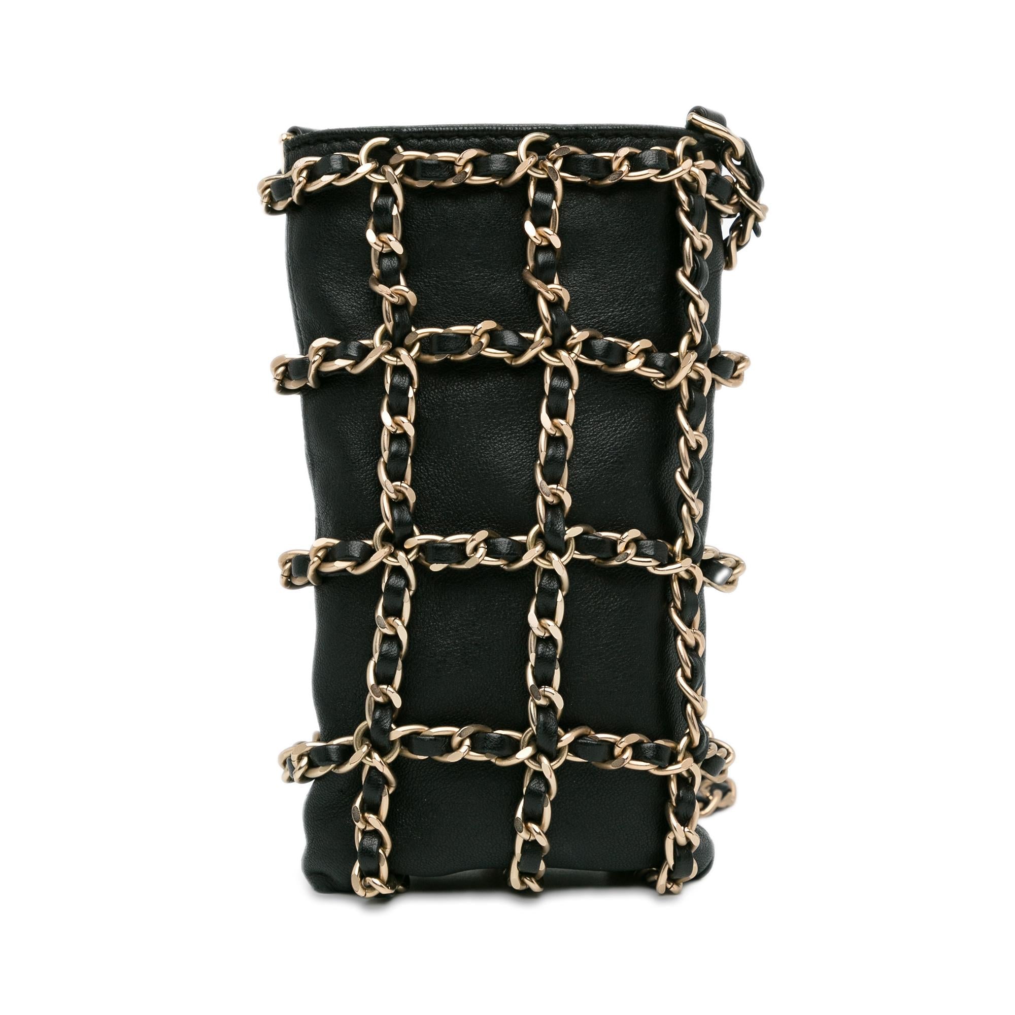 Top Quality Chanel Lambskin Tech Me Out Clutch With Chain (SHG-Qe8fKh)