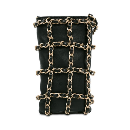 Top Quality Chanel Lambskin Tech Me Out Clutch With Chain (SHG-Qe8fKh)