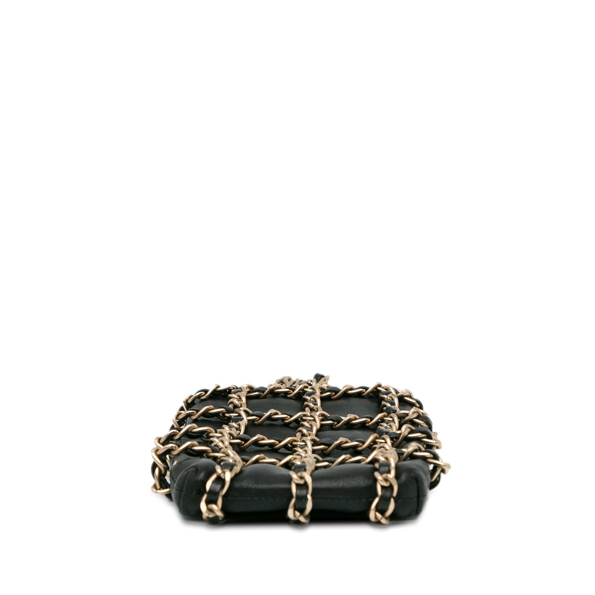 Top Quality Chanel Lambskin Tech Me Out Clutch With Chain (SHG-Qe8fKh)