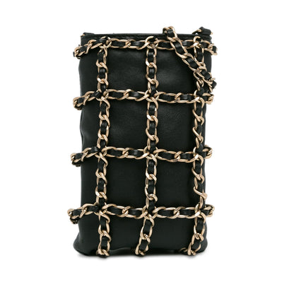 Top Quality Chanel Lambskin Tech Me Out Clutch With Chain (SHG-Qe8fKh)