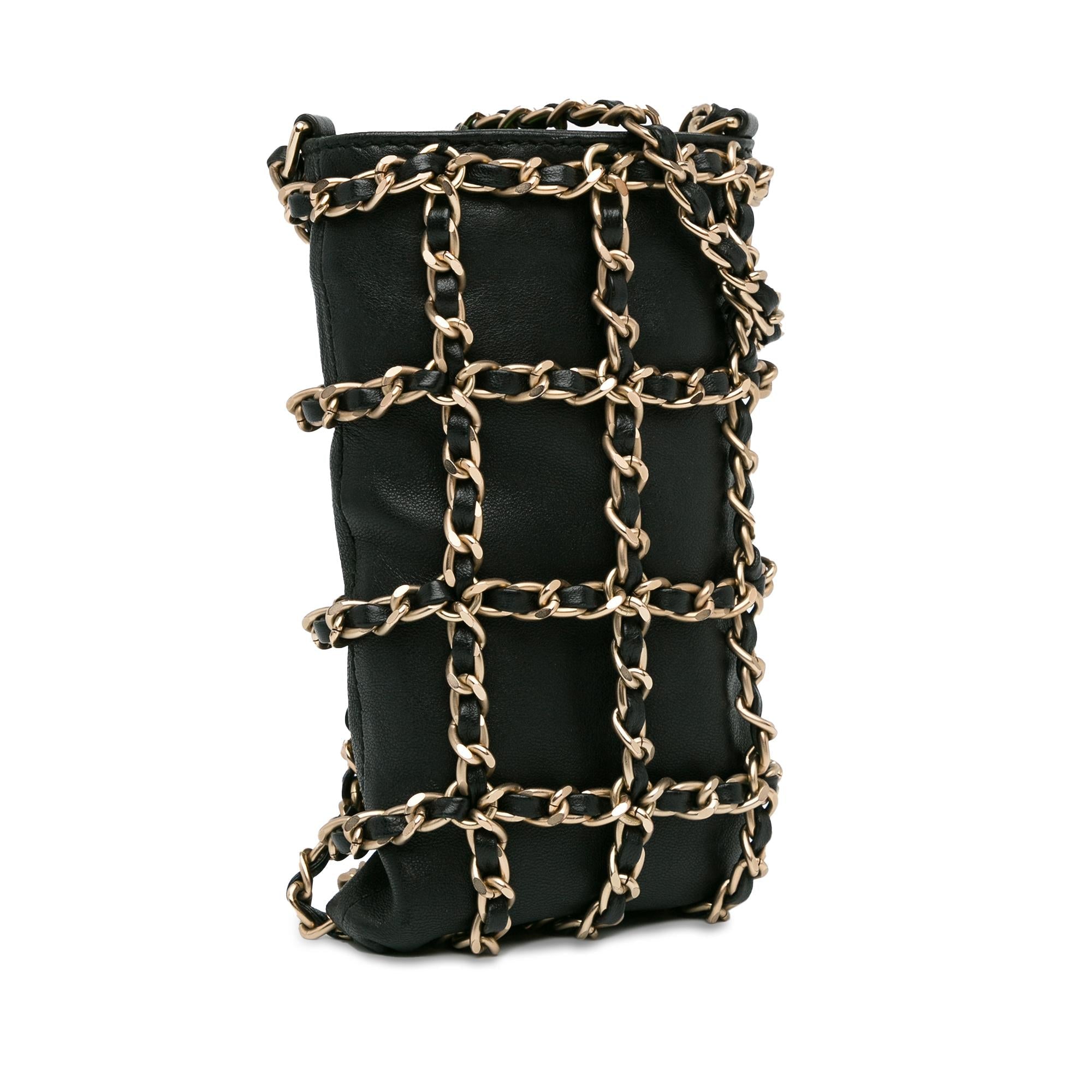Top Quality Chanel Lambskin Tech Me Out Clutch With Chain (SHG-Qe8fKh)