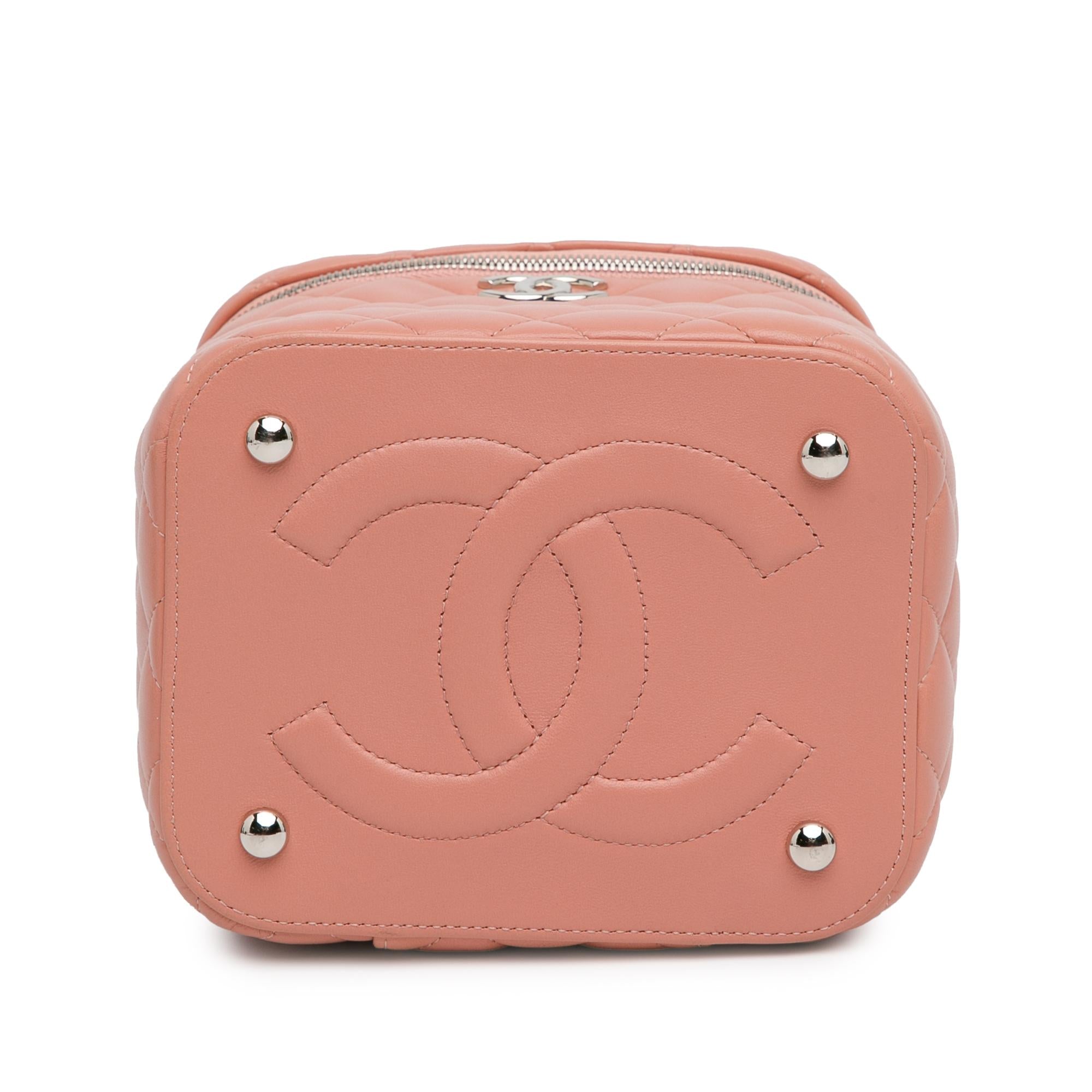 Top Quality Chanel Lambskin Top Handle Vanity Case with Chain (SHG-BSRNGL)