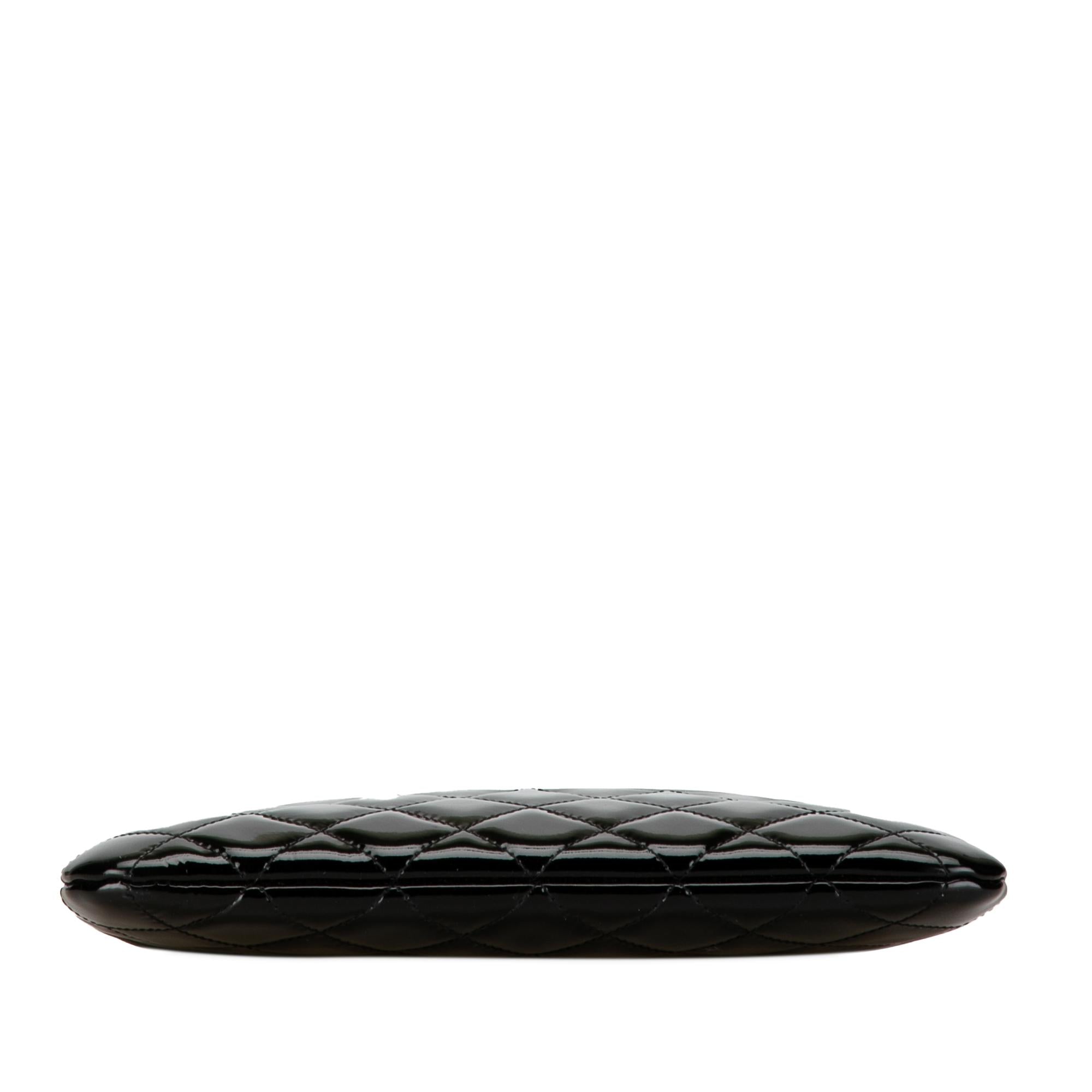Top Quality Chanel Lambskin and Quilted Patent O Case Clutch (SHG-nuBGKM)