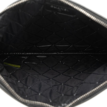 Top Quality Chanel Lambskin and Quilted Patent O Case Clutch (SHG-nuBGKM)