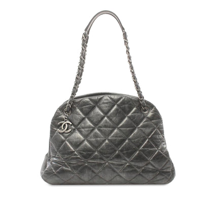 Top Quality Chanel Large Aged Calfskin Just Mademoiselle Bowling Bag (SHG-gDNFoT)