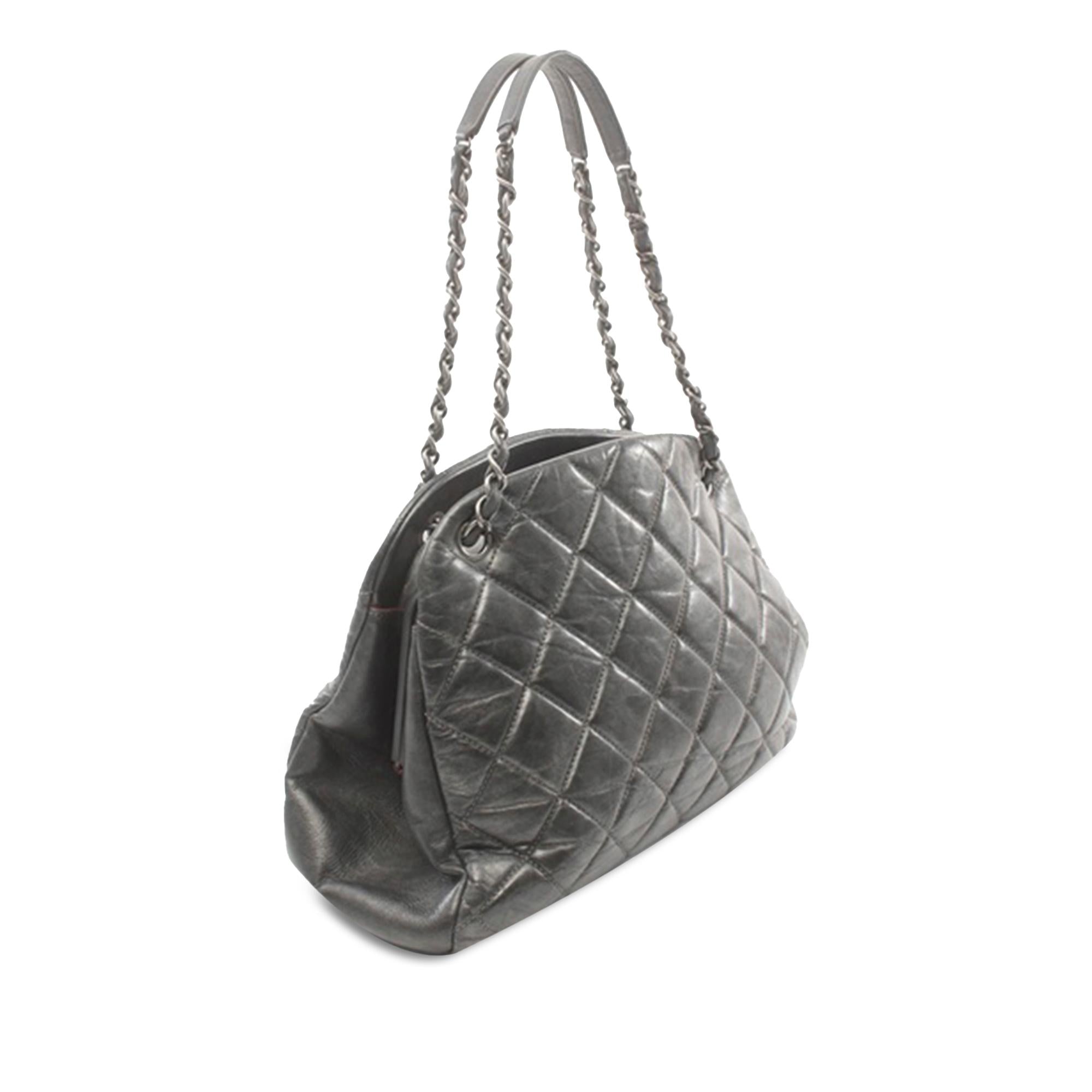 Top Quality Chanel Large Aged Calfskin Just Mademoiselle Bowling Bag (SHG-gDNFoT)