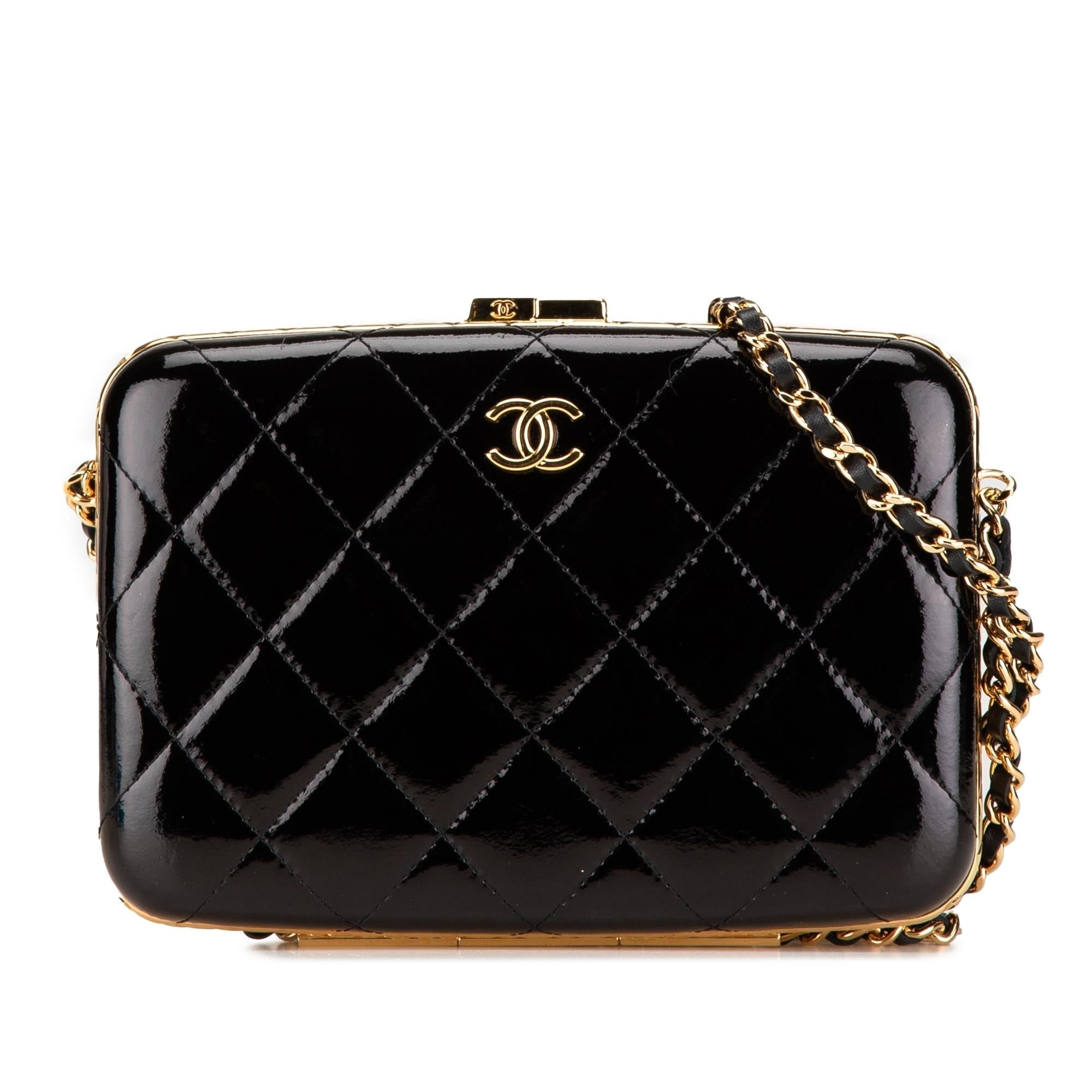 Top Quality Chanel Large Glazed Goatskin Box With Chain (SHG-2qsdiw)