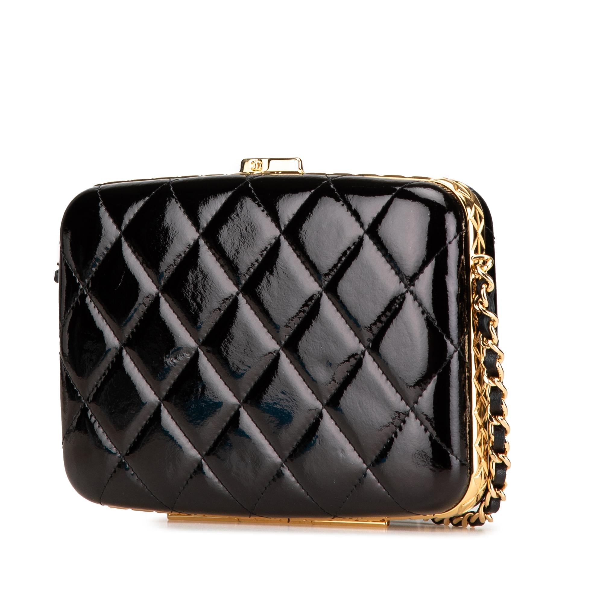 Top Quality Chanel Large Glazed Goatskin Box With Chain (SHG-2qsdiw)