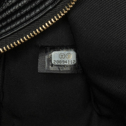 Top Quality Chanel Large Quilted Caviar Boy O Case Clutch (SHG-AMsEwy)
