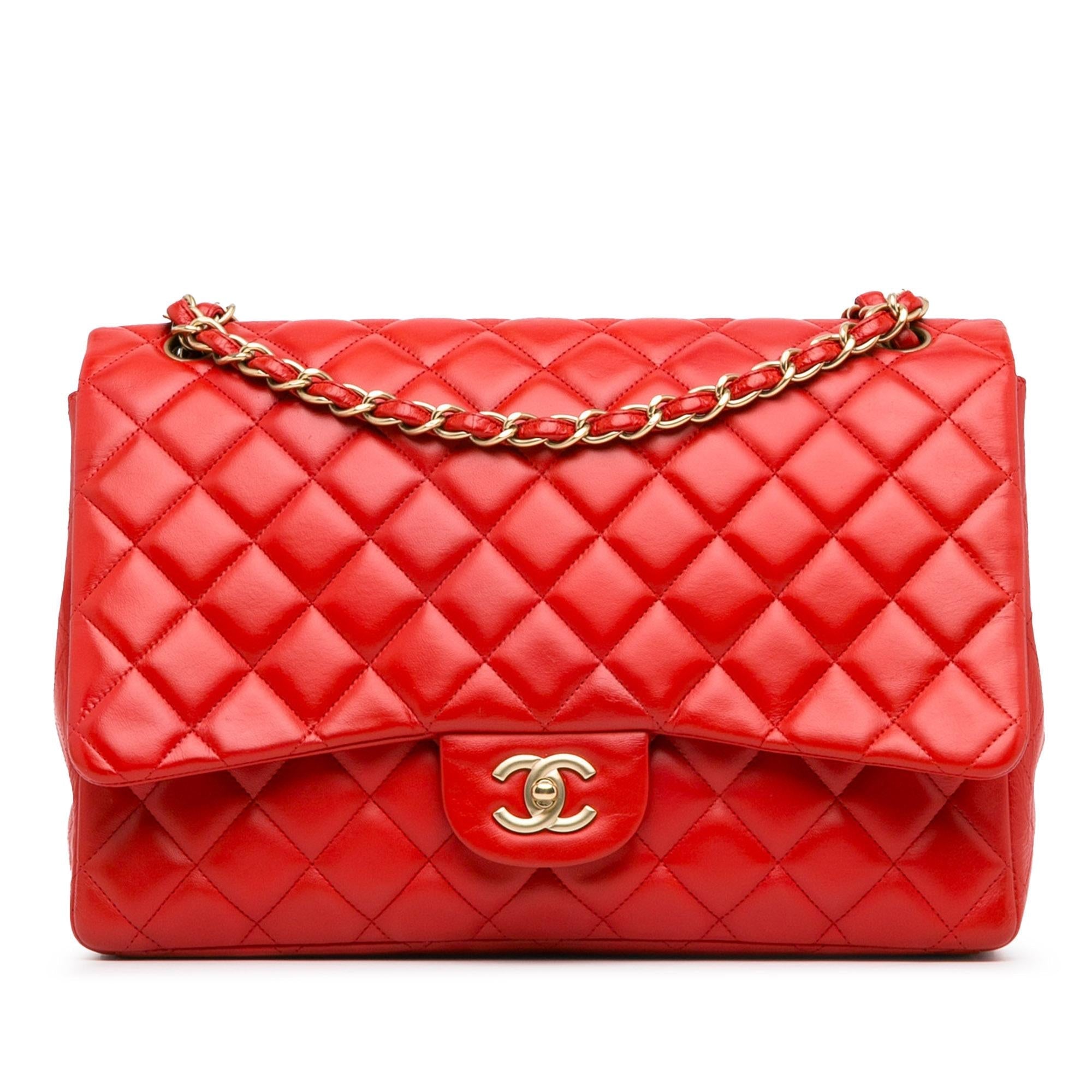 Top Quality Chanel Maxi Classic Lambskin Single Flap (SHG-utLlb3)
