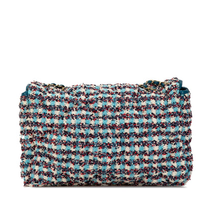 Top Quality Chanel Maxi Tweed Chesterfield Single Flap (SHG-QGGPCL)