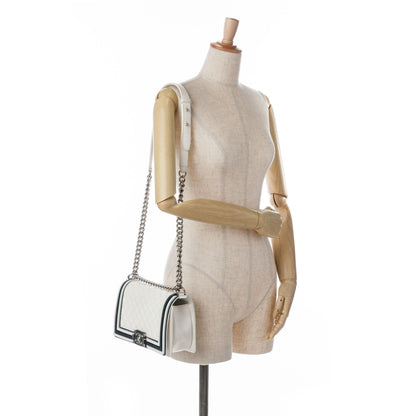 Top Quality Chanel Medium Bicolor Lambskin and Rubber Boy Flap (SHG-hH7LGi)