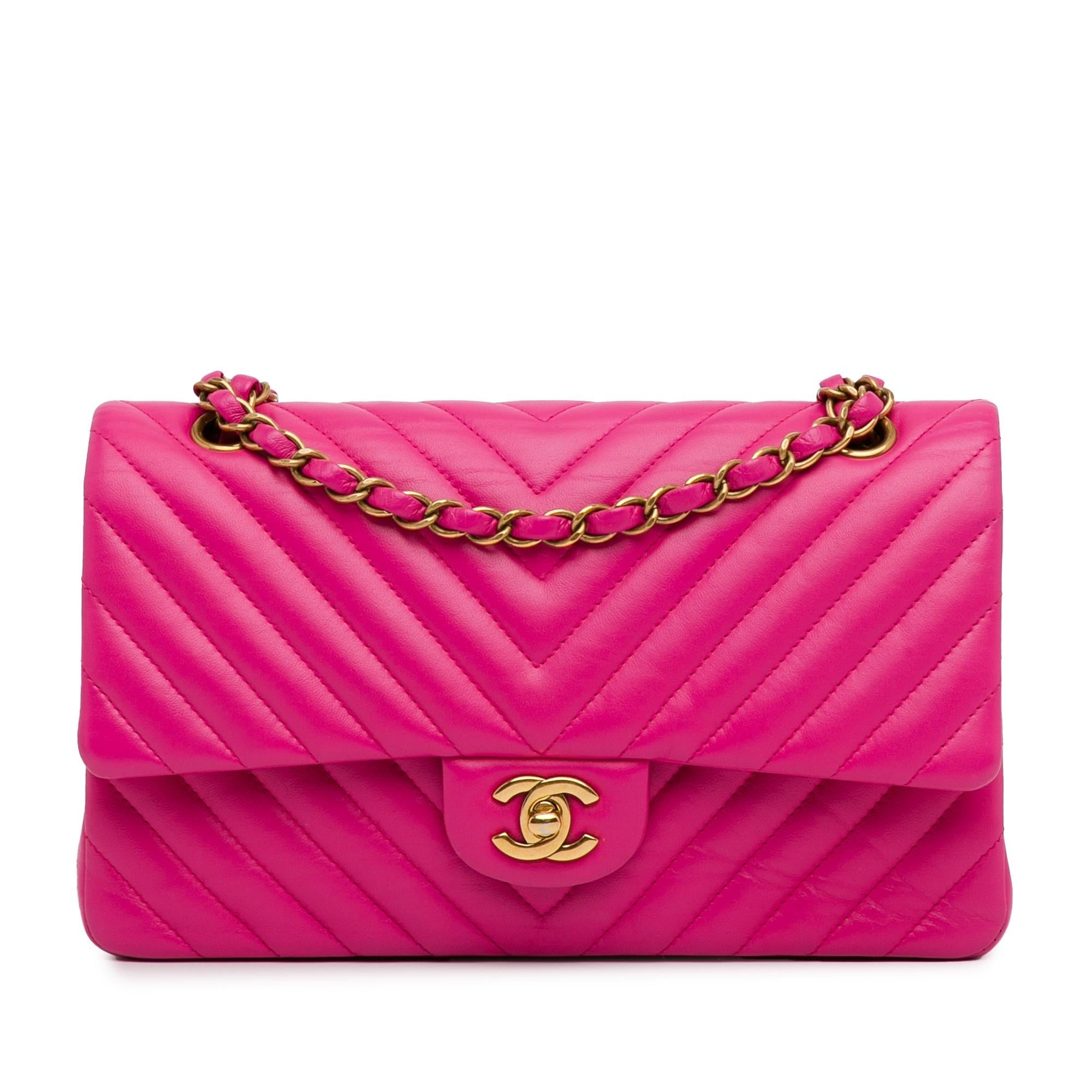 Top Quality Chanel Medium Chevron Lambskin Double Flap (SHG-472NmH)