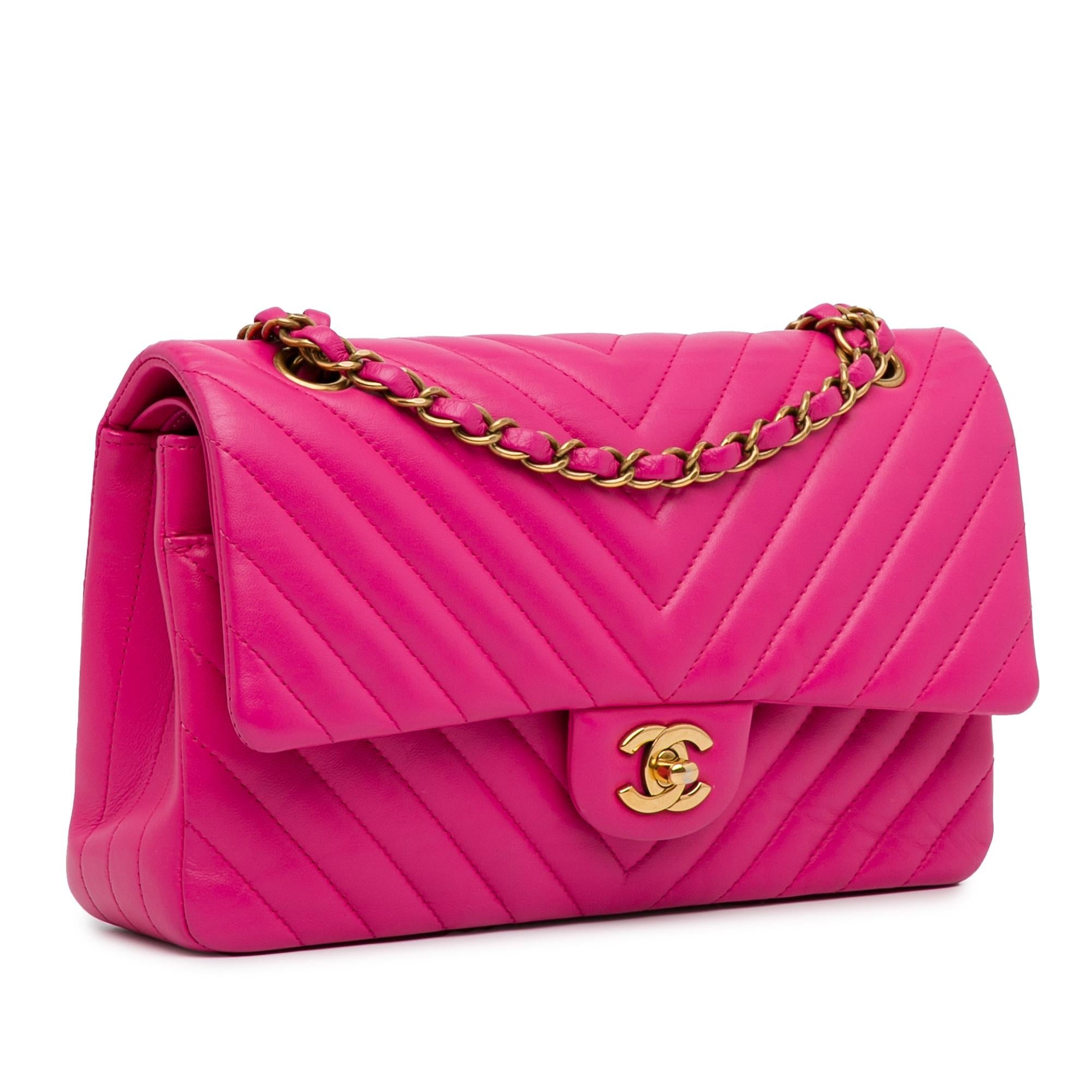 Top Quality Chanel Medium Chevron Lambskin Double Flap (SHG-472NmH)