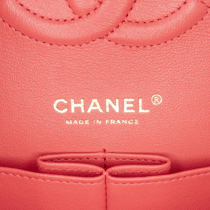 Top Quality Chanel Medium Classic Chevron Lambskin Double Flap (SHG-pCILyr)