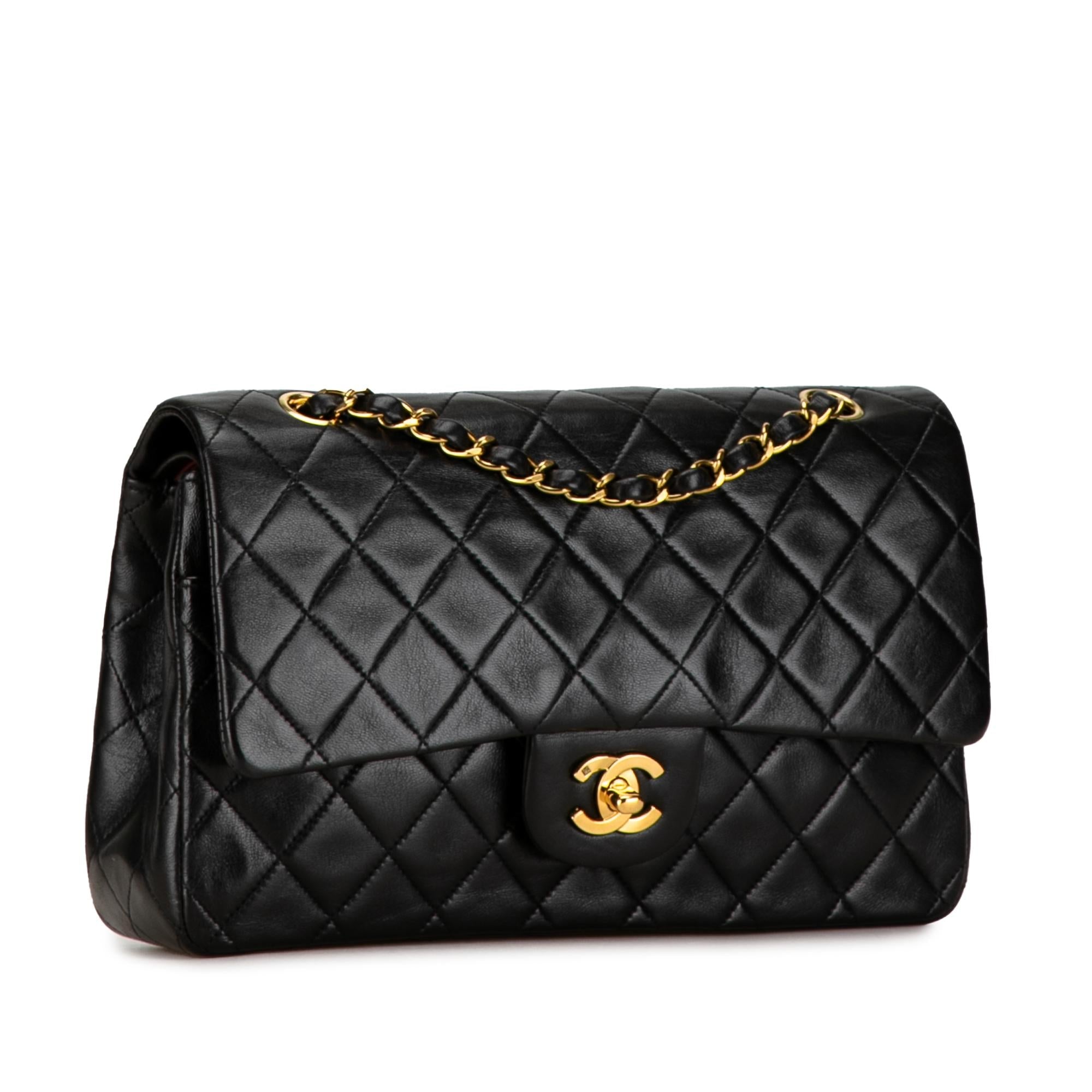 Top Quality Chanel Medium Classic Lambskin Double Flap (SHG-Jr79oK)
