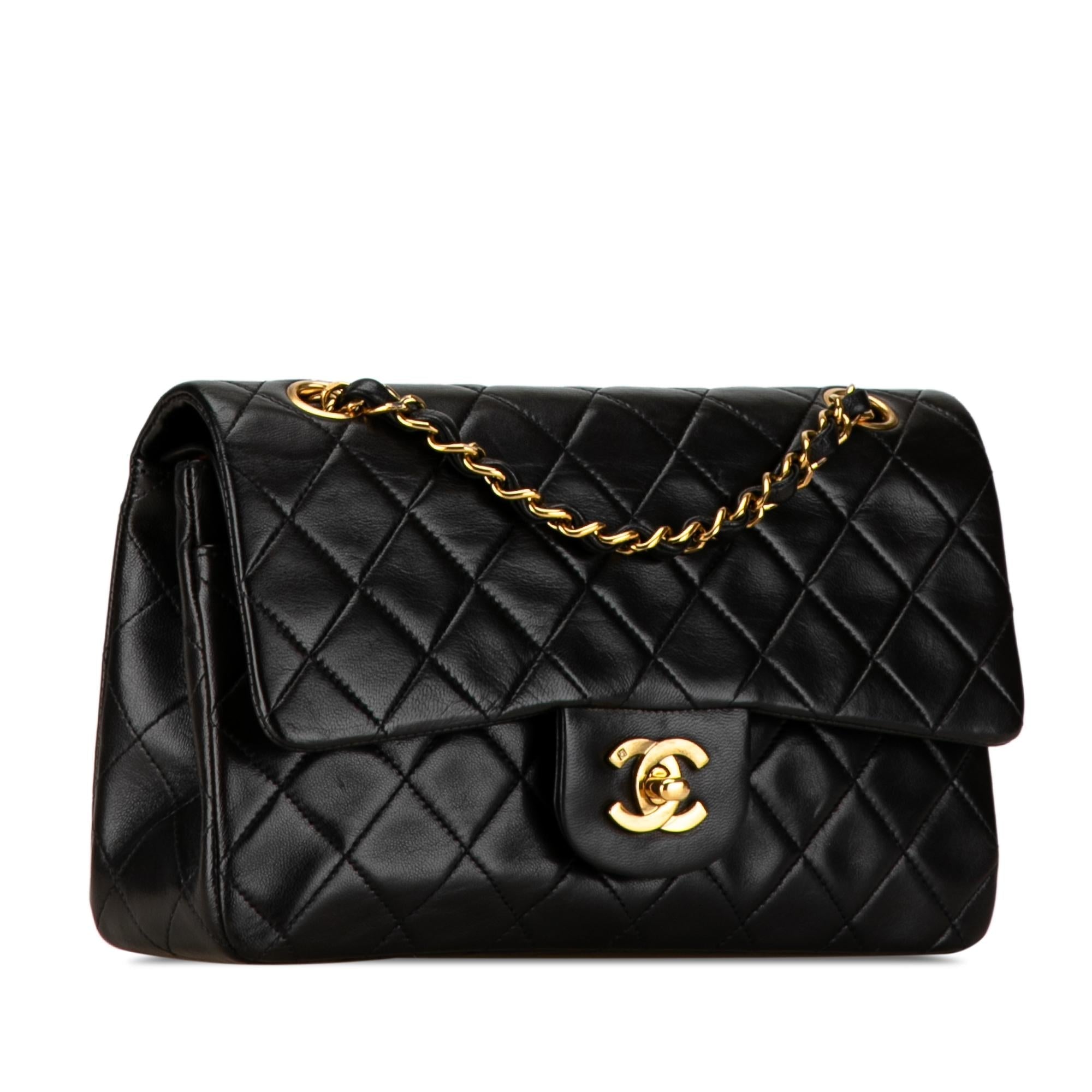 Top Quality Chanel Medium Classic Lambskin Double Flap (SHG-JJIzds)