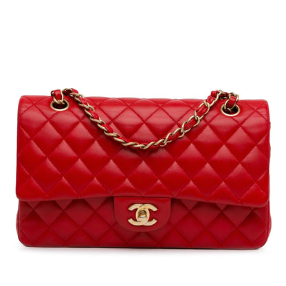 Top Quality Chanel Medium Classic Lambskin Double Flap (SHG-2afHCr)