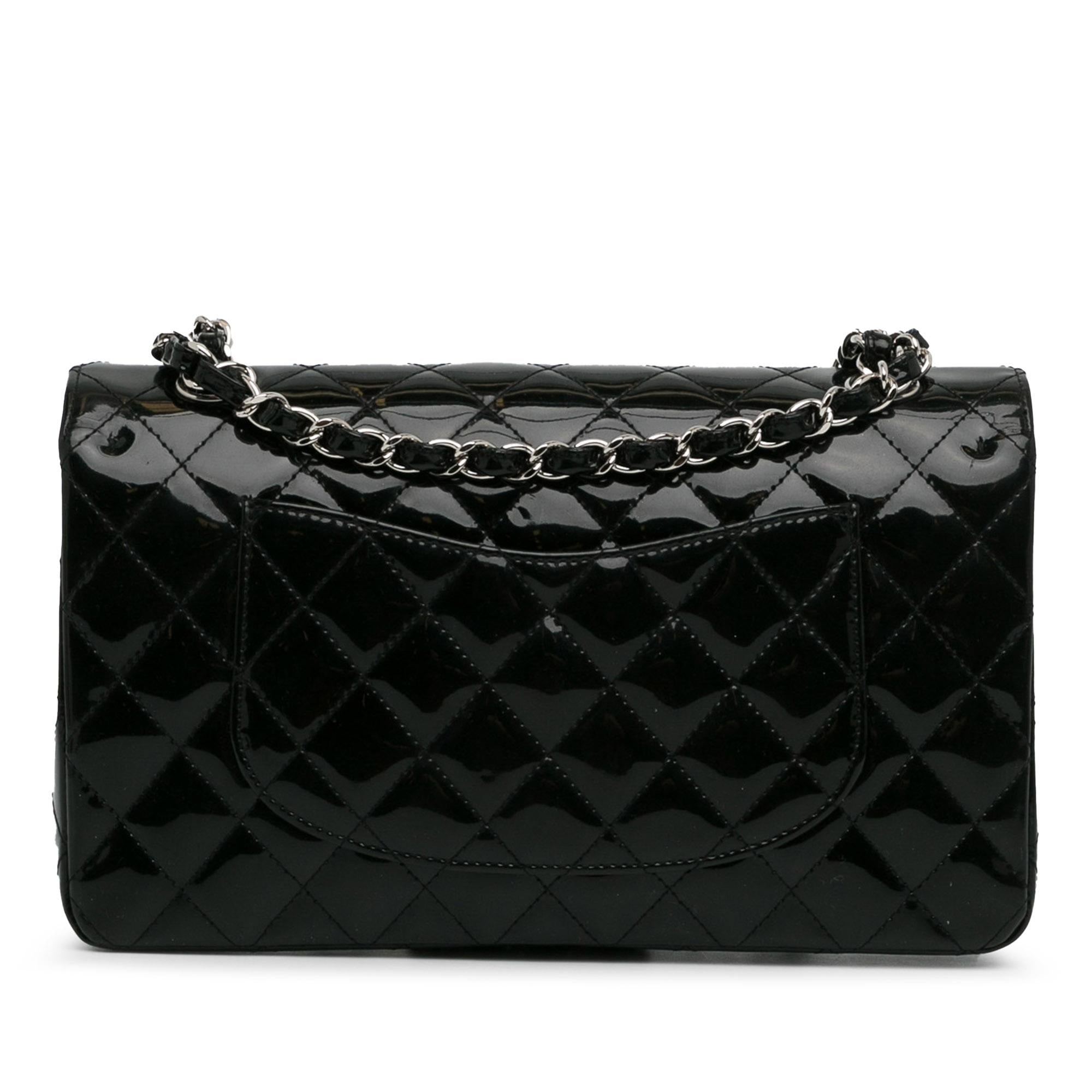 Top Quality Chanel Medium Classic Patent Double Flap (SHG-ljczdp)